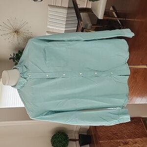Sea Greenish Blue Men's button down